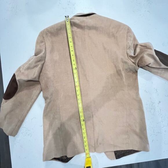 Chaps Men's 46L Camel Corduroy Blazer 100% Cotton Sportscoat Jacket - Picture 12 of 15